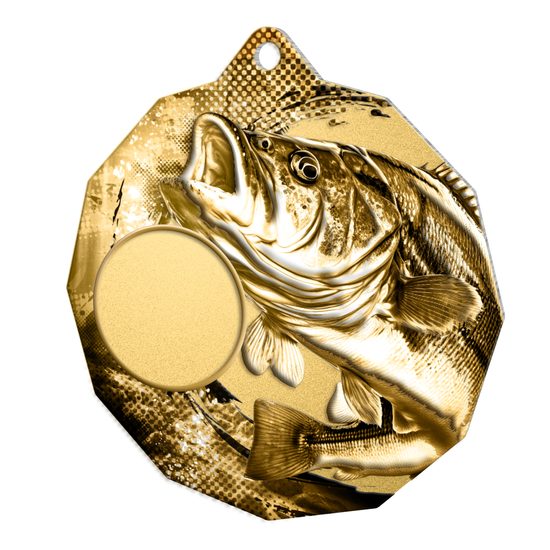 Kovová medaile ekoMDMR03M27 | Rybaření