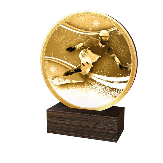 Dřevěná plaketa TFRW786 | Snowboard