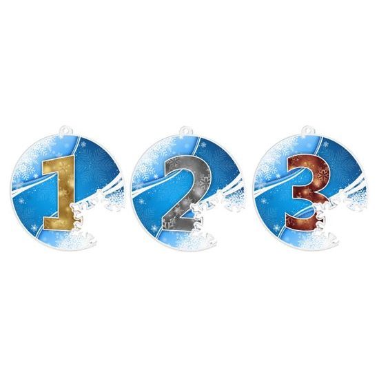 Akrylátová medaile MDAS050M17 | Čísla