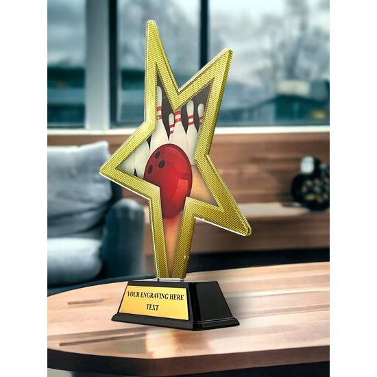 Akrylátová trofej STAR002M3 | Bowling