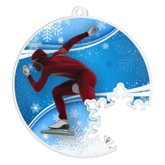 Akrylátová medaile MDAS050M6 | Korčuľovanie