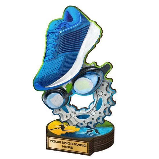 Dřevěná plaketa RW144 | Triatlon