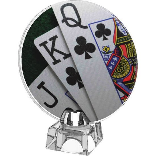 Sklenená trofej CR4043M25 | Kartové hry