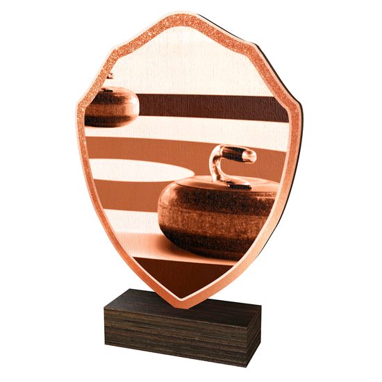Dřevěná plaketa TFRW359 | Curling