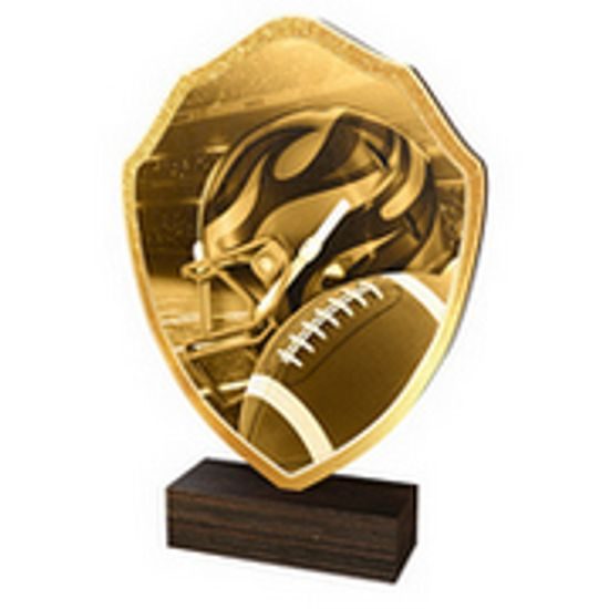 Dřevěná plaketa TFRW022 | Americký fotbal