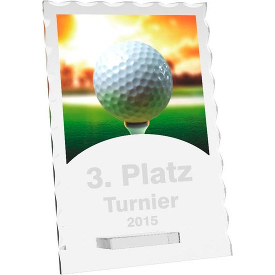Skleněná trofej CR4244M09 | Golf