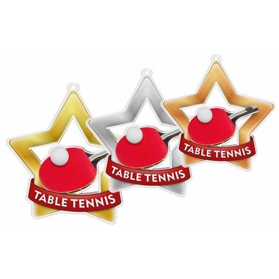 Akrylátová medaile MDASTARM06 | Stolný tenis