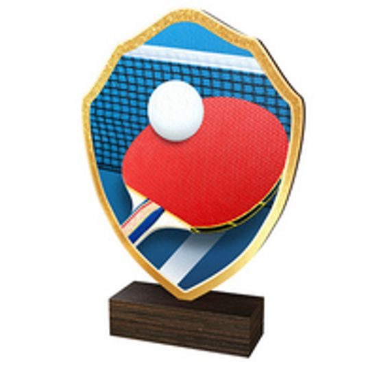 Dřevěná plaketa TFRW118 | Stolní tenis