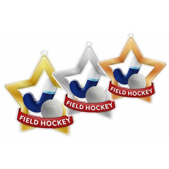 Akrylátová medaile MDASTARM11 | Pozemní hokej