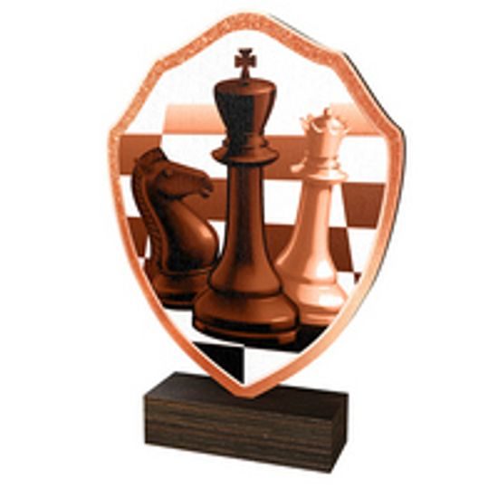 Dřevěná plaketa TFRW225 | Šachy