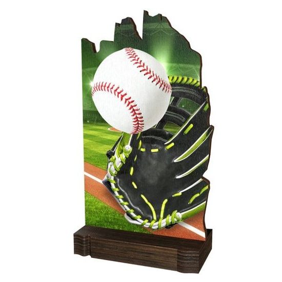 Dřevěná plaketa WPLA02M10 | Baseball