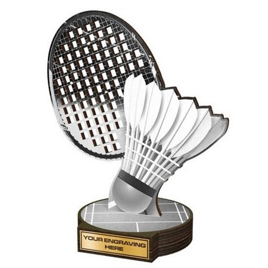 Dřevěná plaketa RWR120 | Badminton