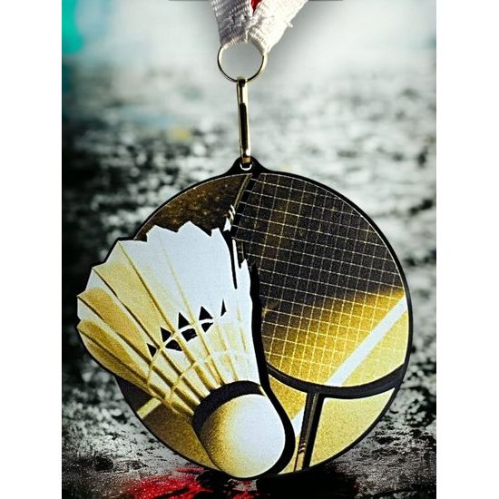Akrylátová medaile MDARBL M07 | Badminton