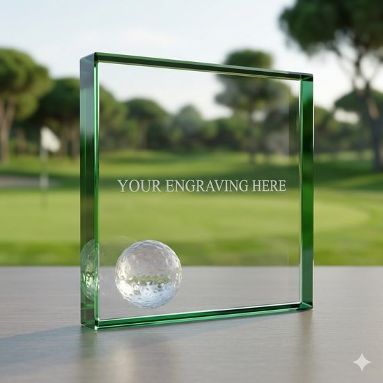 Skleněná Golfová Trofej CRG2026M02