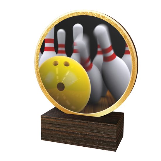 Dřevěná plaketa TFRW880 | Bowling