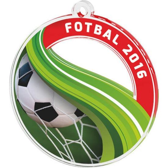 Akrylátová medaile MDAF0010M8 | Fotbal