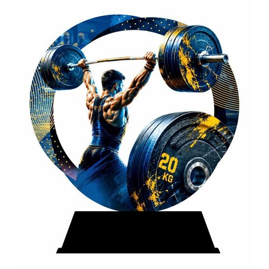 Metalltrophäe SAM02M32 | Gewichtheben