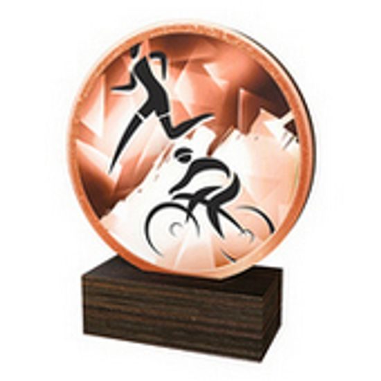 Dřevěná plaketa TFRW693 | Duatlon