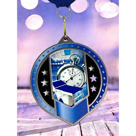 Metallmedaille MDMA03M13 | Schwimmen