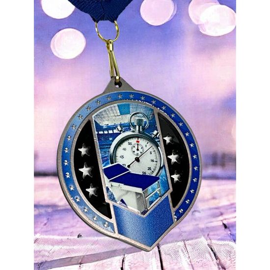 Metallmedaille MDMA03M13 | Schwimmen