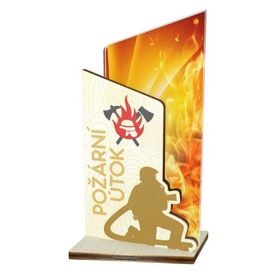 Akrylátová trofej APLA0012M08 | Hasiči