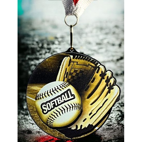 Akrylátová medaile MDARBL M10 | Softball