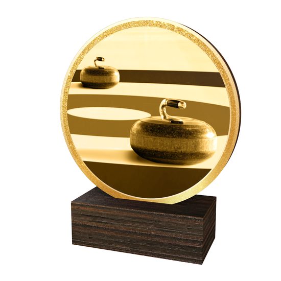 Dřevěná plaketa TFRW857 | Curling