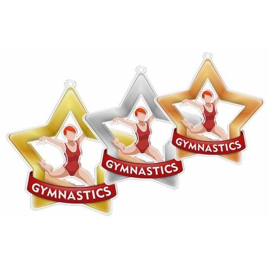 Akrylátová medaile MDASTARM31 | Gymnastika