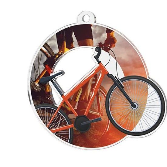 Akrylátová medaile MDA0020M80 | Cyklistika