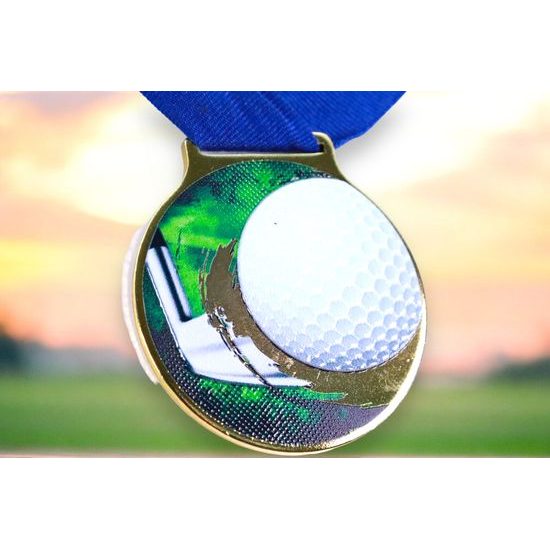 Kovová medaile MDLMIDM39 | Golf