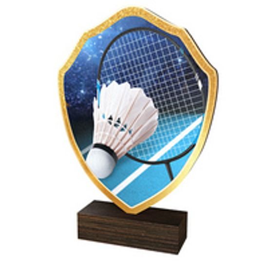 Dřevěná plaketa TFRW033 | Badminton