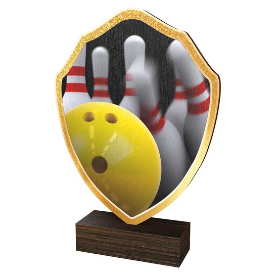 Dřevěná plaketa TFRW380 | Bowling