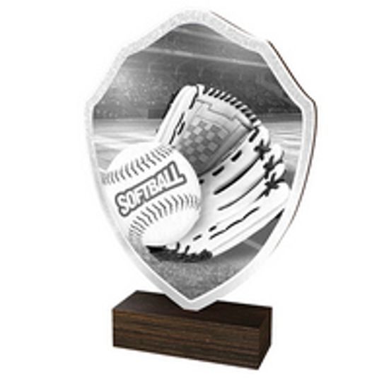 Dřevěná plaketa TFRW216 | Softball