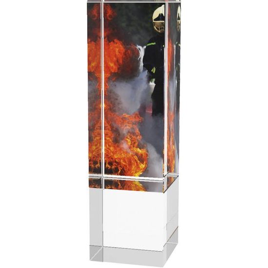 Sklenená trofej CR4034M30 | Hasiči