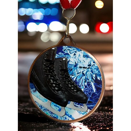 Kovová medaile MDLMAXM35 | Krasobruslení