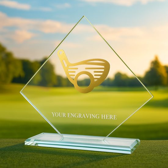 Sklenená trofej CRM202405M15 | Golf