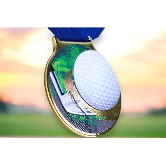Kovová medaile MDLMIDM39 | Golf
