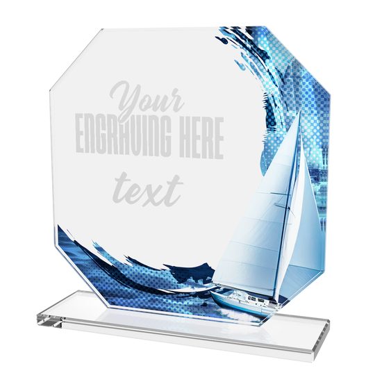 Skleněná trofej CR2024302M44 | Vodní sporty