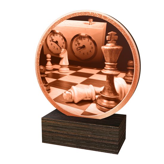 Dřevěná plaketa TFRW895 | Šachy