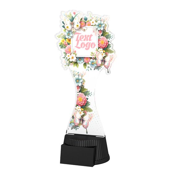 Acryltrophäe ACUTCM136 | Ausgabe mit Blumen