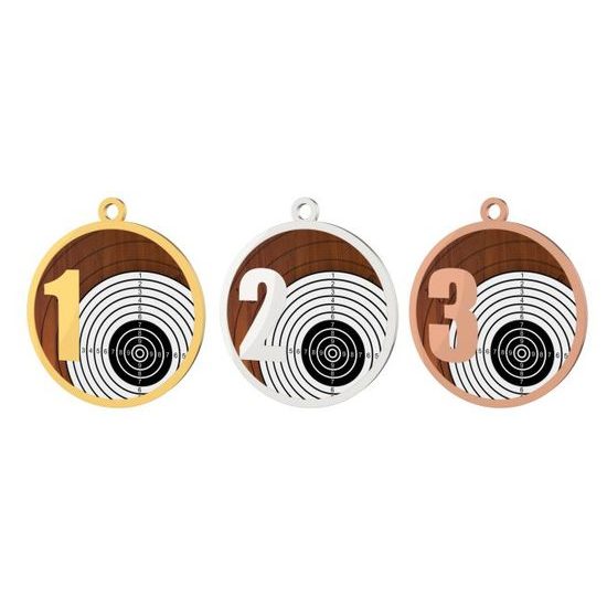 Kovová medaile MDT0001M15 | Střelba