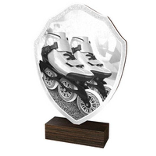 Drevená plaketa TFRW184 | Korčuľovanie