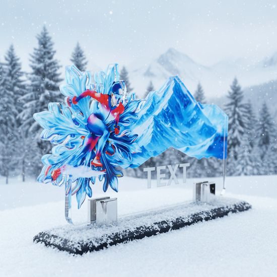 Akrylátová trofej APLAG26M10 | Bruslení