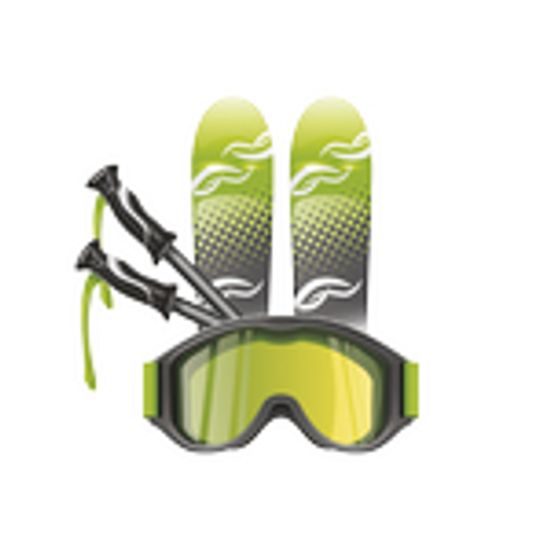Acryl-Emblem EA0011 | Skifahren