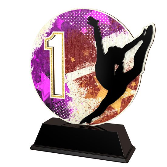 Dřevěná trofej PWT001M04 | Gymnastika