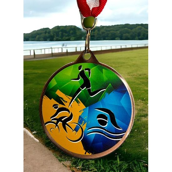 Kovová medaile MDLMAXM32 | Triatlon
