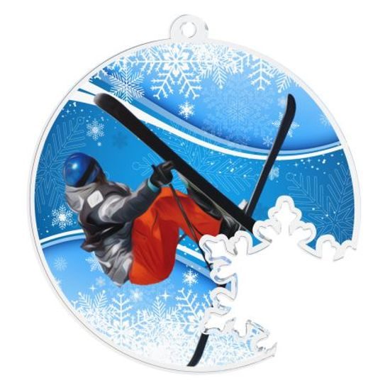 Akrylátová medaile MDAS050M11 | Zima