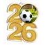 Acrylmedaille MDA2026M05 | Fußball