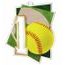 Acrylmedaille MDAF0017M27 | Softball