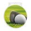 Akrylátová medaile MDA60M12 | Golf